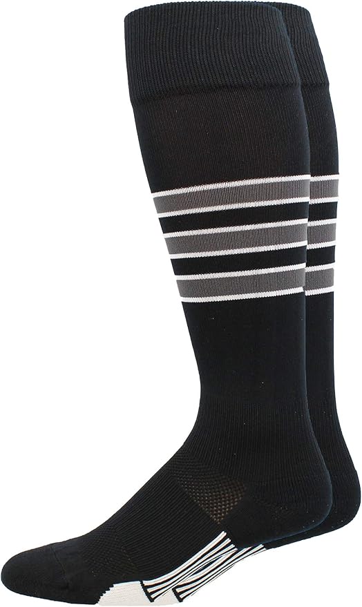 MadSportsStuff Softball Socks Baseball Socks | White & Team Colors | USA Made | Sizes for Girls, Youth Boys, Men & Women