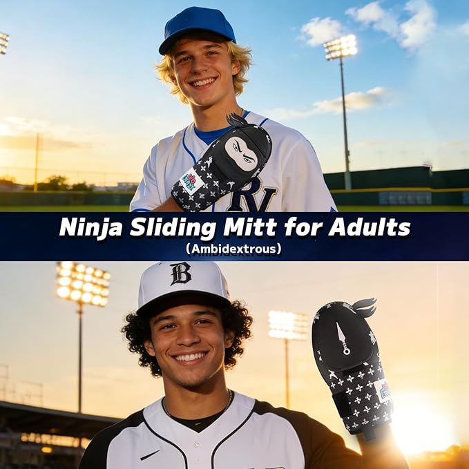 Big Crazy Sliding Mitt for Youth & Adult, Baseball Softball Sliding Mitt, Baseball Accessories and Protective Gear Flexible, Durable, Ambidextrous