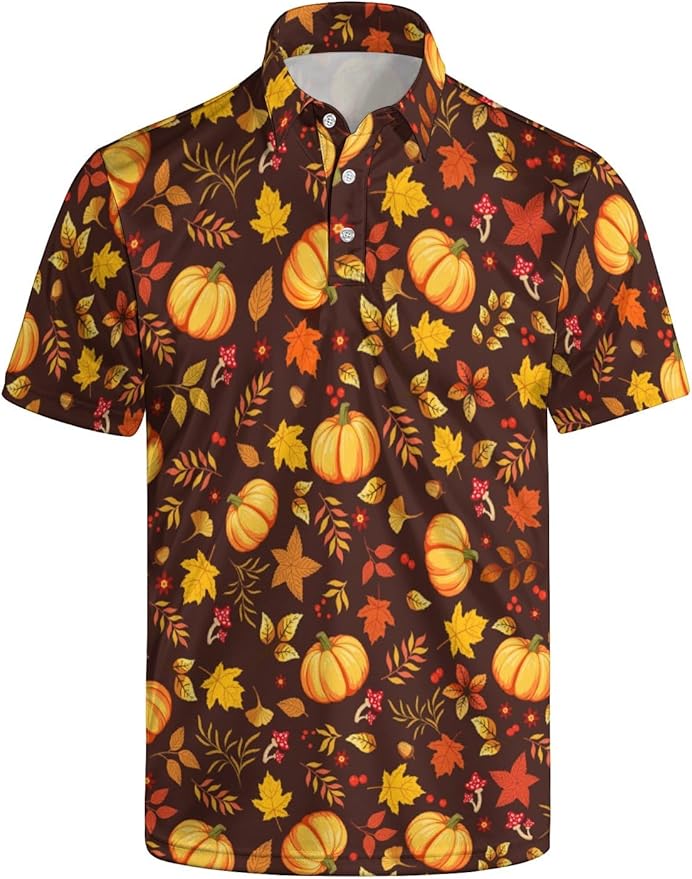 Mens Golf Shirts Golf Polo Shirts for Men Short Sleeve Polo Shirts Golf Gifts