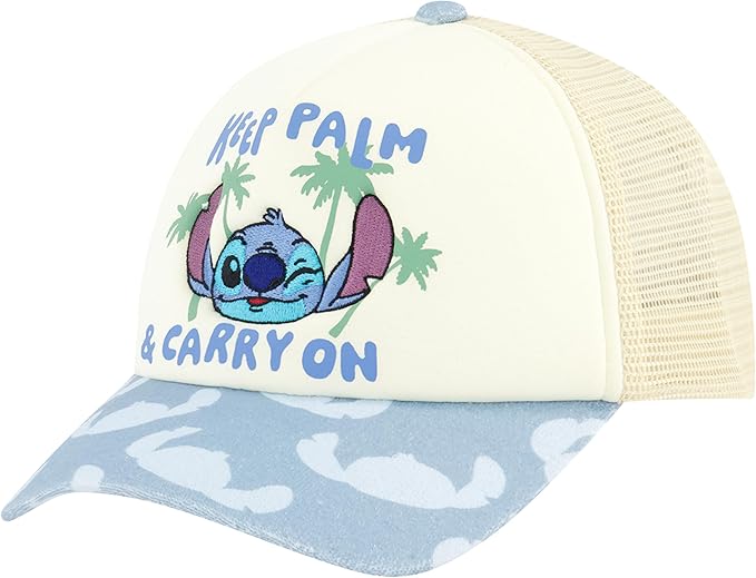 Disney Stitch Dad Hat, Adult Cotton Baseball Cap with Curved Brim