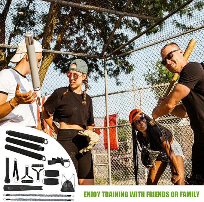 Davllin Baseball Resistance Trainer,Training Aid for Baseball Softball Pitchers,Interchangeable Grips to Build Arm Strength,Arm Bands for Baseball Players,Baseball Throwing Trainer,Great to Warm-Up
