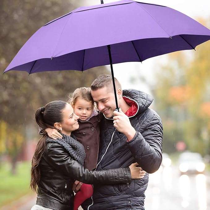 ZOMAKE Golf Umbrella Windproof, Extra Large Oversized Heavy Duty Double Canopy for Rain, Sports Games & Push Cart(51/54/62/68/72Inch)