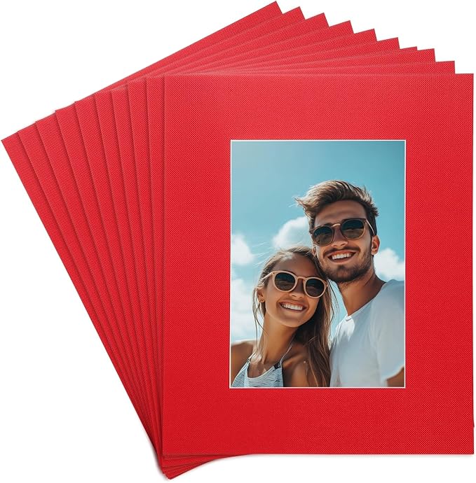 uxcell 10Pcs Picture Mats, 8 x 10 Mat Board Center by uxcell