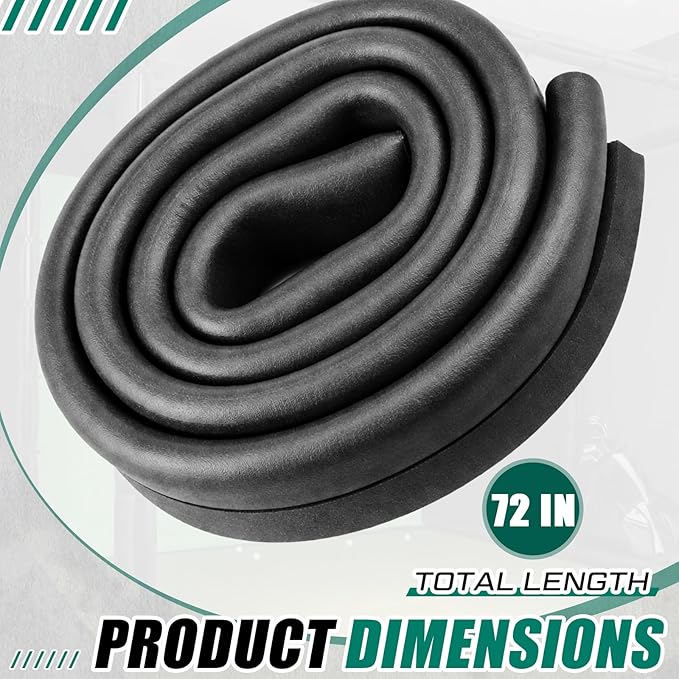 Shappy Golf Simulator Pole Protection Foam, High Density Safety Wrap for Golf Simulator Pole Guard, Bendable & Weather Resistant for Round & Square Poles, Easy Install with Zip Ties