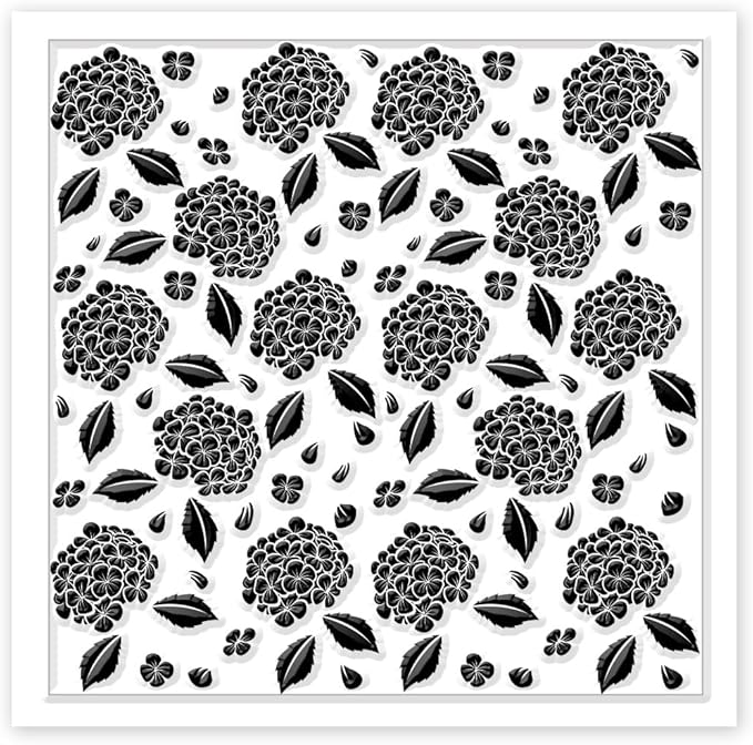 CHGCRAFT Hydrangea Texture Polymer Clay Texture Sheets Flowers Leaves Pattern - Image 8
