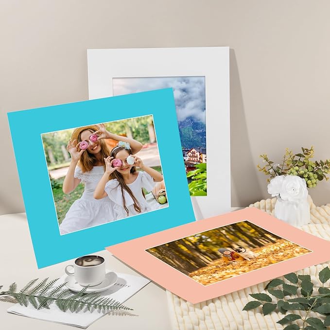 15 Pack 20x16 Picture Mats, Mixed Colors Frame Mattes - Image 7