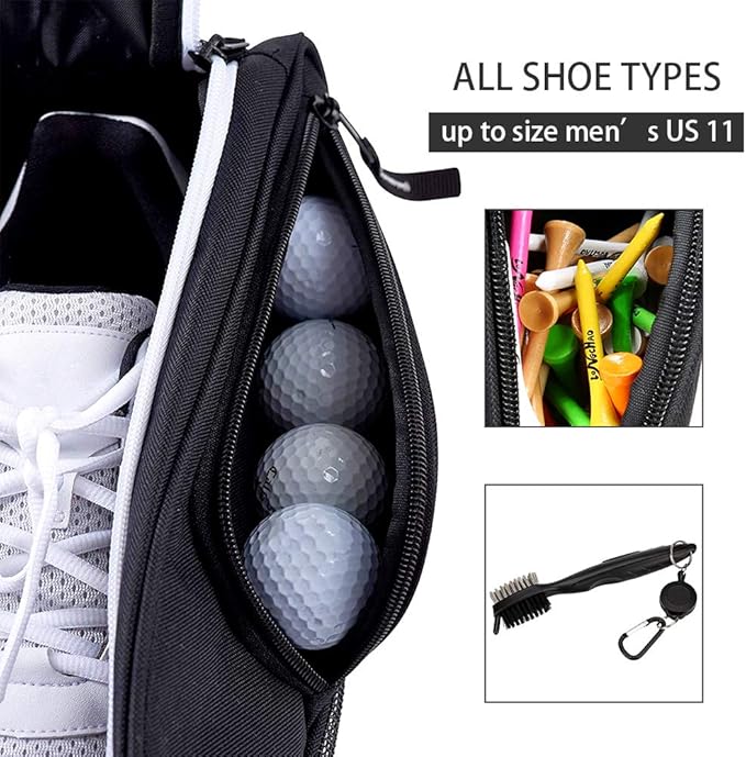 LONGCHAO Golf Shoes Bag for Men Sport Bag - Travel Shoes Case Carry Tote Bag for Sport Golf Tennis and Other Accessories