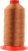 Mandala Crafts Bonded Nylon Thread Bourbon Brown Heavy Duty Sewing Threads by MandalaCrafts