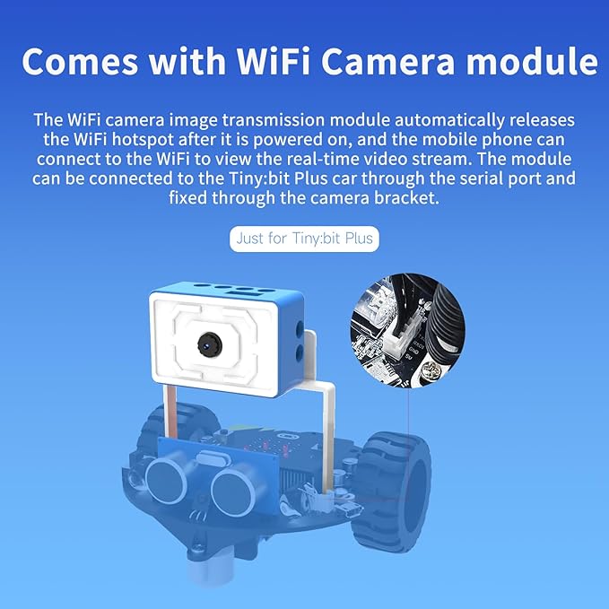 Yahboom Microbit Robot Car Remote Control, Esp32 Camera Module, Line Tracking - Image 6