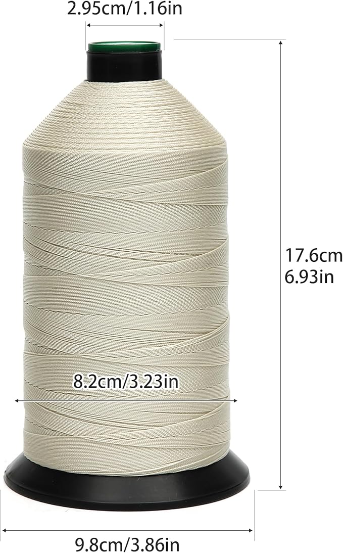 Extra Strong Bonded Nylon Thread #138 Tex135 – 16 OZ, Versatile Stitching - Image 2