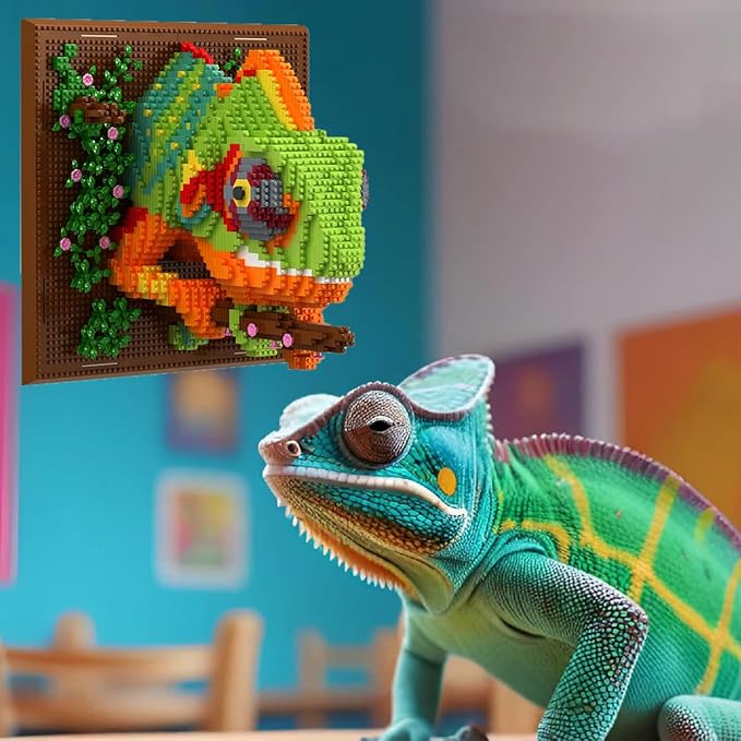 BDYDT Wall Art Chameleon Building Blocks Set; A Wall Decor Set - Image 5