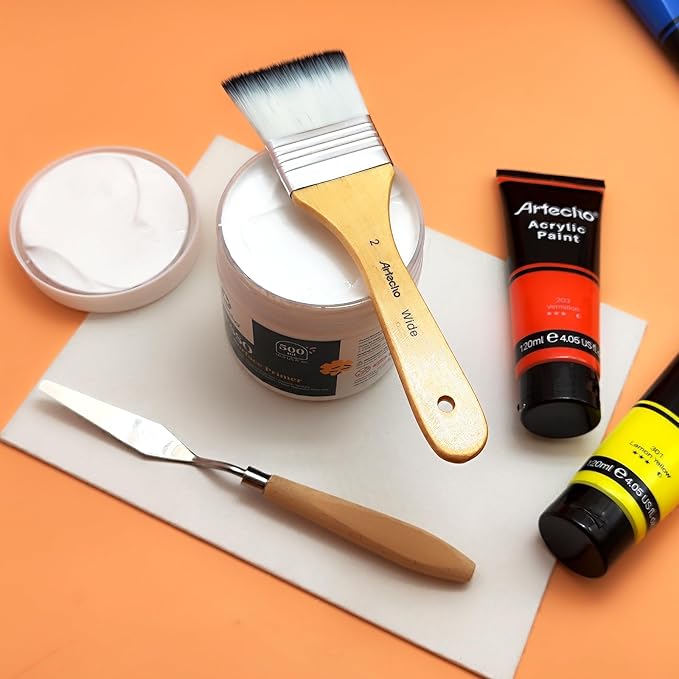 Artecho White Gesso 16.9oz / 500ml, Gesso Primer - Image 3