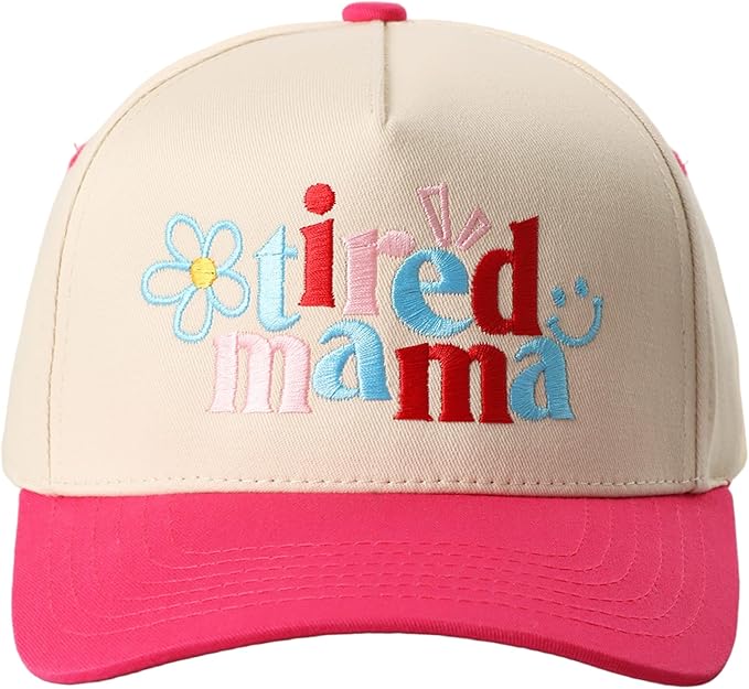 MIRMARU Two-Tone Vintage Canvas Trucker Hats for Men & Women, Adjustable Size Baseball Caps with Trendy Embroidered Design