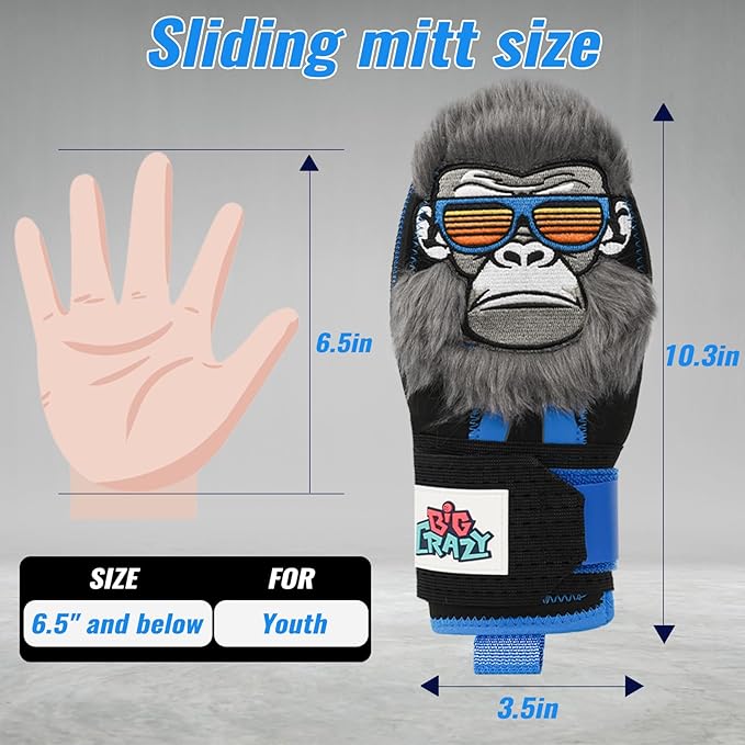 Sliding Mitt for Youth, Baseball Softball Sliding Glove for Kid, Hand Protection for Left & Right Hands, Baseball Accessories and Protective, Flexible Breathable Durable