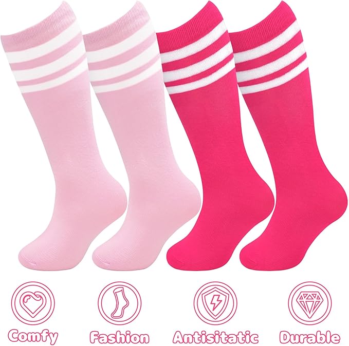 Olreco Toddler Soccer Socks Kids Baseball Socks Youth Softball Sock for Girls Boys Football Sock Boys Athletic Accessories