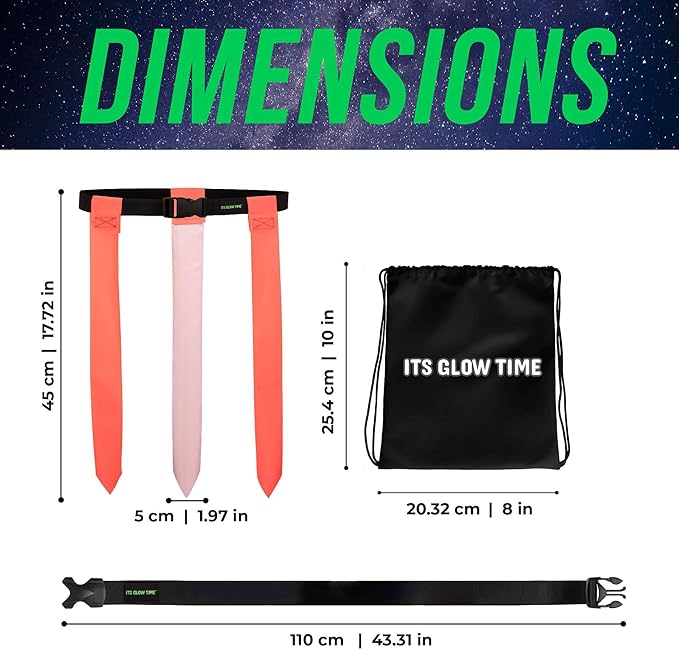 Glow in the Dark Flag Football Belts- Premium Flags - Image 5