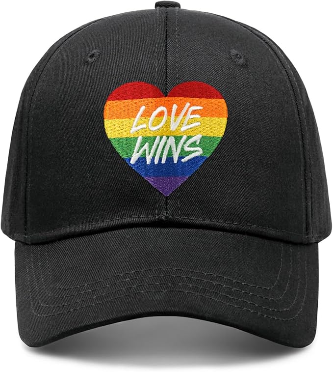 Gay Pride Rainbow Trucker Hat for Men and Women LGBT Embroidered Adjustable Washable LGBTQ Baseball Cap Gifts