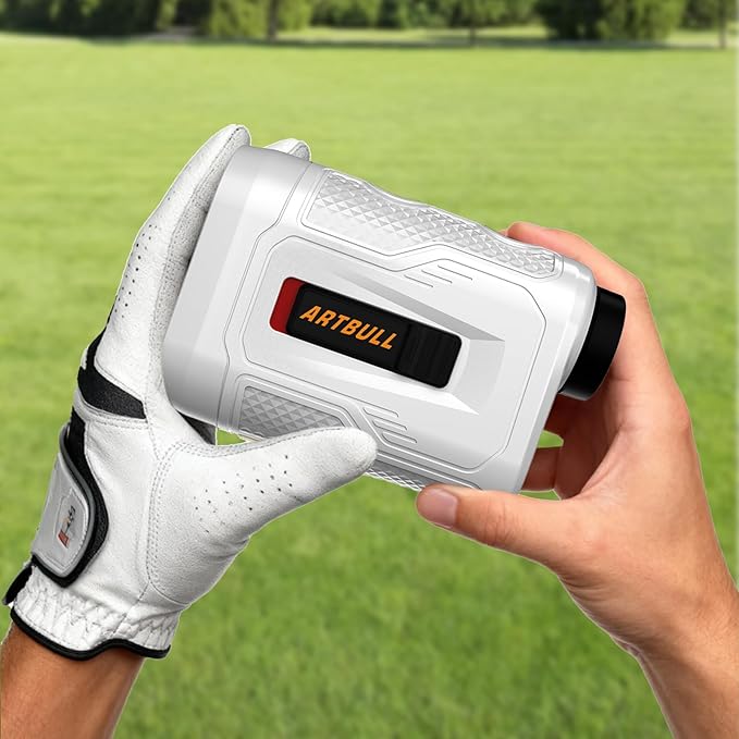 Golf Laser Rangefinder 6X Magnification with Slope Switch Built-in Magnet, Flag Lock Vibration, USB-C Rechargeable