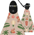 STICKIT Magnetic Golf Towel - Ultra-Absorbent with Waffle Weave Microfiber - Golf Towel with Magnet for Bags, Clubs & Carts - Removes Dirt, Grass, & Debris from Club Face - 29” x 29” (Sandy Tiki)