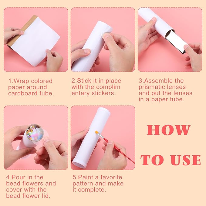 Totority Blank DIY Kaleidoscope Making Kit - Image 6