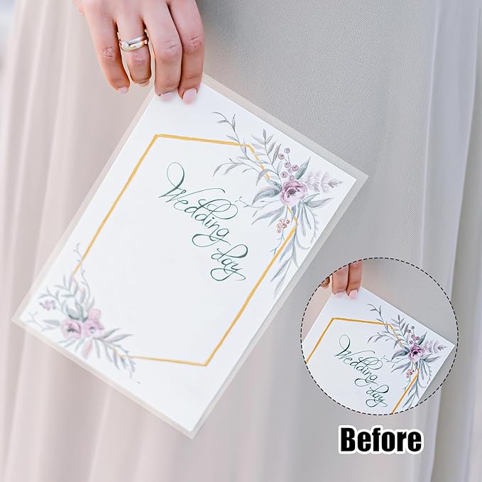 200 Sheets Vellum Paper, Translucent Printable Vellum Tracing Paper, Glassine - Image 6