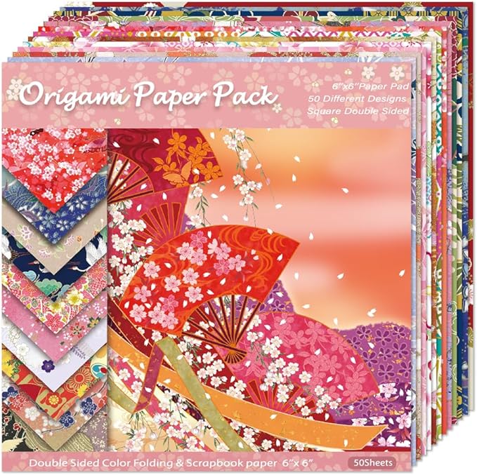 Origami Paper Kit Dobule Sided 100 Sheets 100 Colors 6 Inch Japanese Chiyo - Image 8