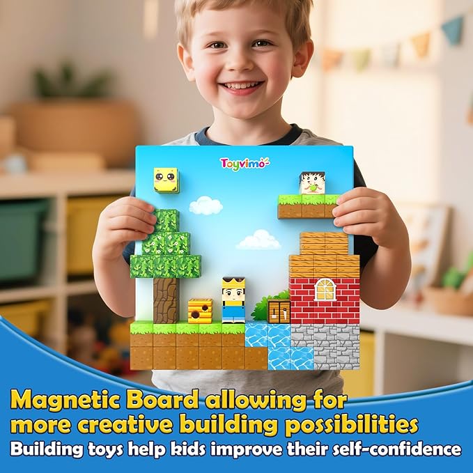 Magnetic Blocks 100PCS Compatible STEM Stacking Building Toys - Image 4