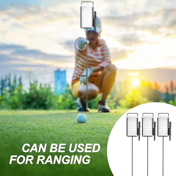 Shappy 4 or 6 Pack Golf Metal Proximity Marker Closest to The Pin Ctp Marker with Black Pens 1 Pcs (50 Sheets) Cards for Golf Marking for Long Drive Putting Competition