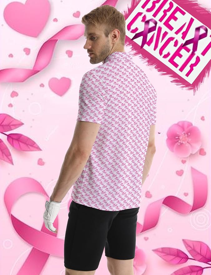 Mens Golf Shirts Golf Polo Shirts for Men Short Sleeve Polo Shirts Golf Gifts