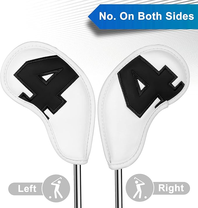 Craftsman Golf Magnetic Iron Headcovers Protective Cover with Large No. Available for Customize Name