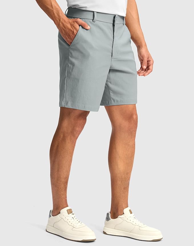 G Gradual Men's Golf Dress Shorts 5"/ 7"/ 9" Stretch Casual Work Flat Front Shorts for Men with 3 Pockets Quick Dry