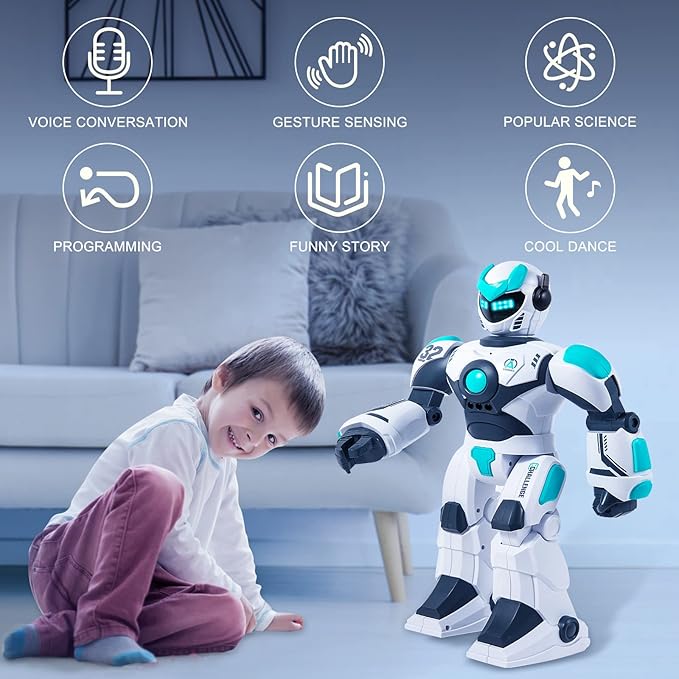 RC Robot Toy for Kids Remote Control Robot Toy, Smart Gesture Sensing - Image 6