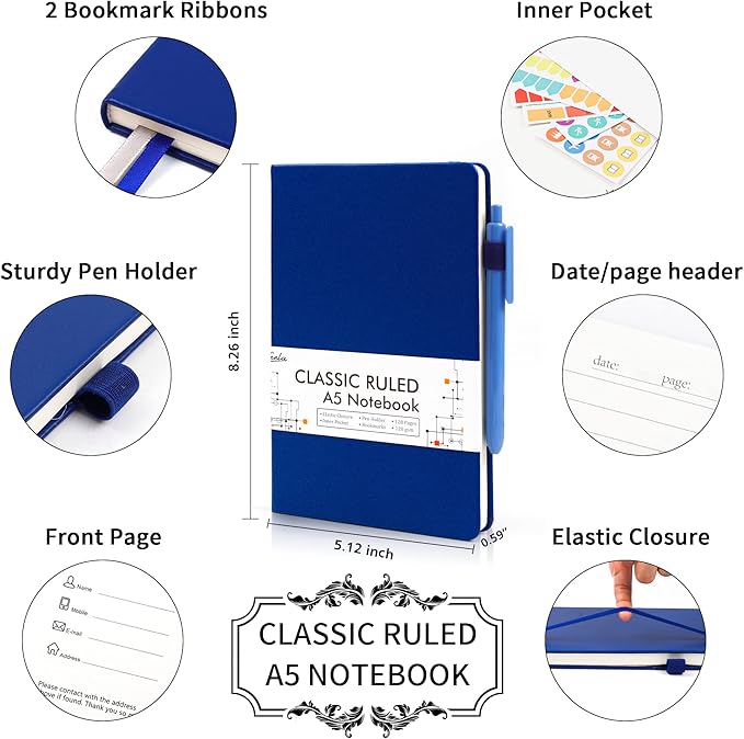 feela 5 Pack Journal Notebook Bulk - Image 2