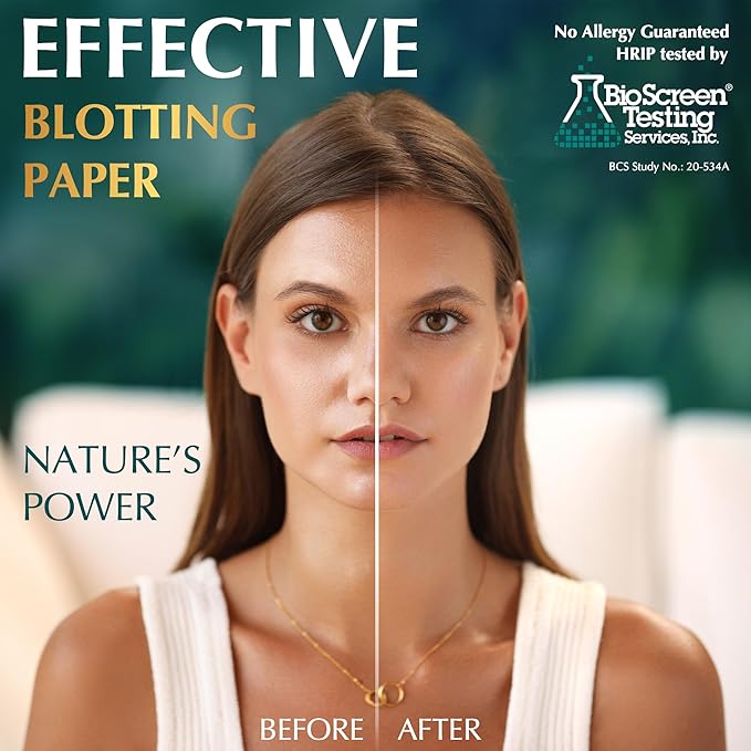 Natural Green Tea Oil Blotting Sheets - Image 2