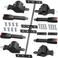 4 Pack Universal Golf Cart Seat Belts, Fits 4-Seats EZGO, Club Car Yamaha Golf Cart, Retractable 2+2/4 Passengers Seat Belts Kit, Front Rear Seat Belts with Bracket