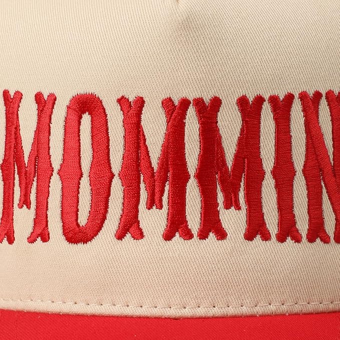 MIRMARU Two-Tone Vintage Canvas Trucker Hats for Men & Women, Adjustable Size Baseball Caps with Trendy Embroidered Design