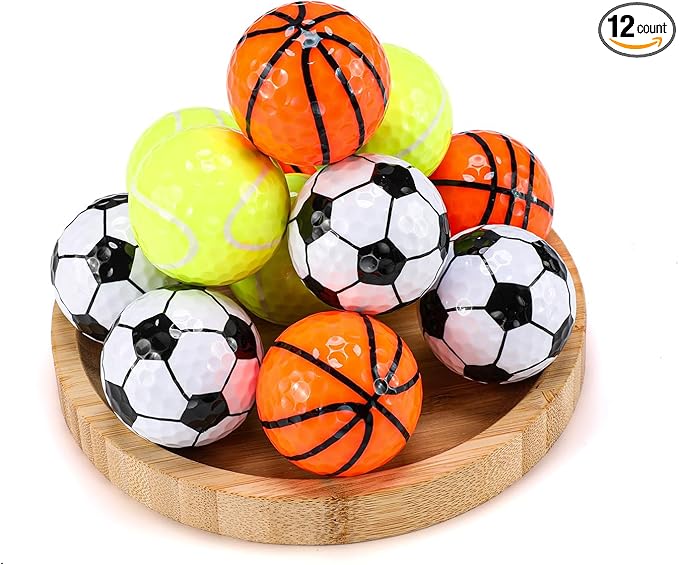 Jenaai 12 Pack Funny Golf Balls Easter Bunny Egg Colored Golf Balls Gifts, Novelty Coquette Weeding Sport Golfing Accessories for Men Women, Best Man, Bridesmaid