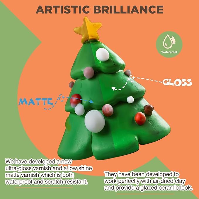 200ml Air Dry Clay Glaze, Air Dry Clay Varnish, Air Dry Clay Sealant, Clay Glaze - Image 3