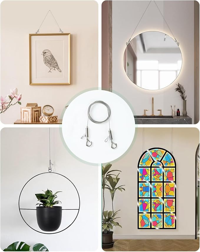 Picture Hanging Wire Kit, for Canvas Paintings/ Mirrors/ Frames - Image 7