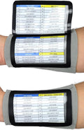Sports Unlimited Adult Triple Wrist Coach, Football Wristbands for Plays, Baseball Wristbands, QB Arm Bands