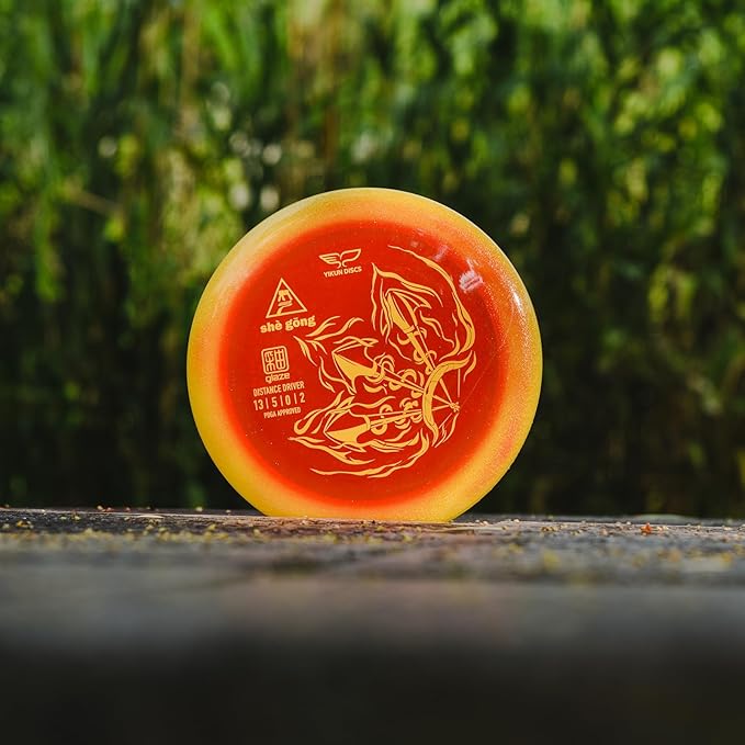 Yikun PDGA Approved Stable Distance Driver - 170-175g Professional Disc Golf Driver | Glow & Glaze Line Options | Perfect for Outdoor Games & Competition