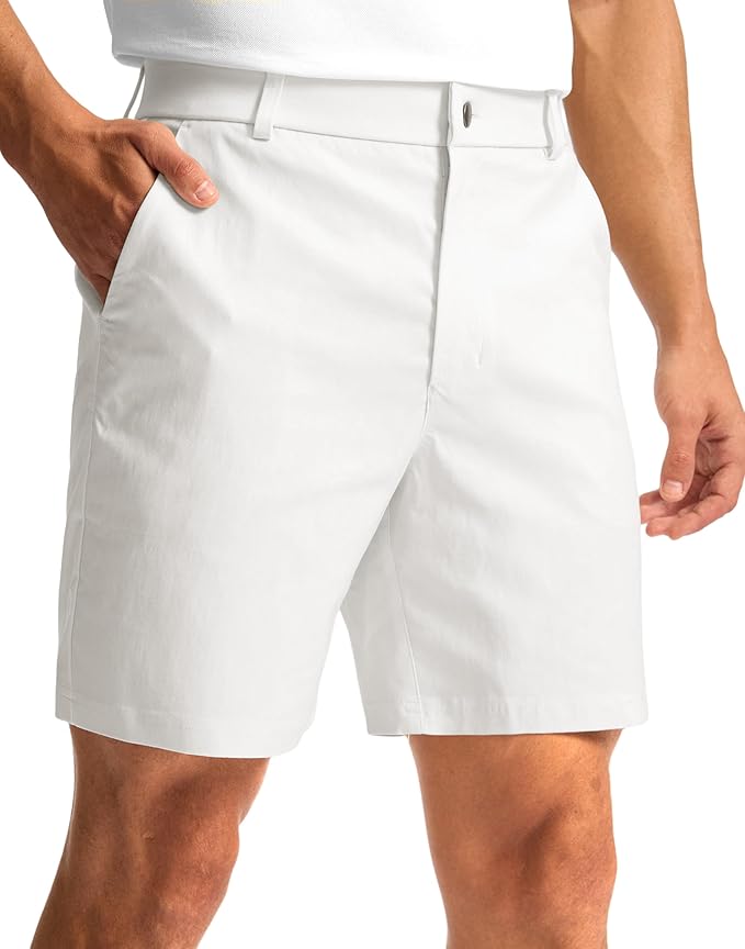 G Gradual Men's Golf Dress Shorts 5"/ 7"/ 9" Stretch Casual Work Flat Front Shorts for Men with 3 Pockets Quick Dry