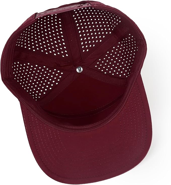 Quick Dry Baseball Cap Flat Brim Snapback Hat Sun and Rain Protection Golf Hat for Men Women