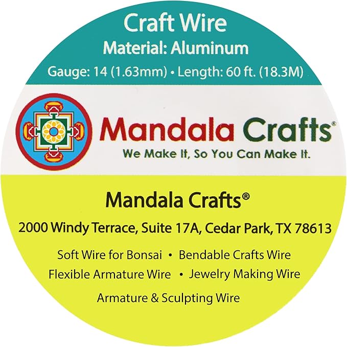 Mandala Crafts 14 Gauge Anodized Aluminum Craft Wire - Image 3
