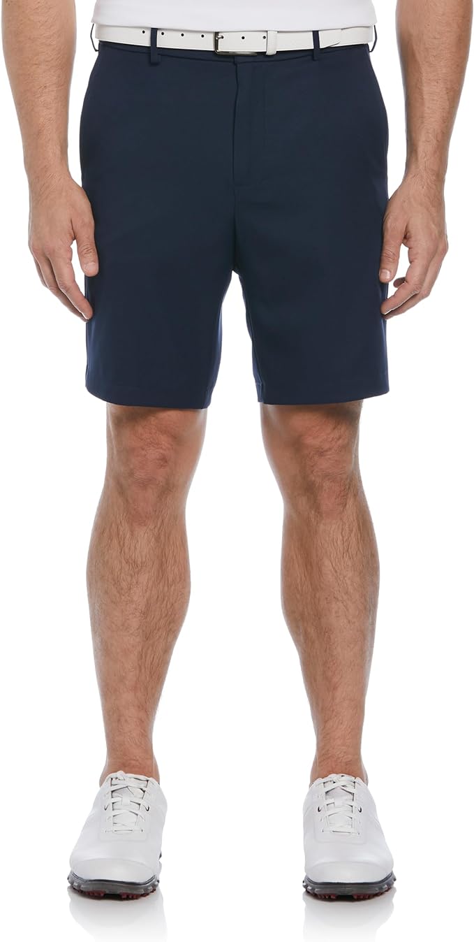 PGA Tour Men's 9" Golf Shorts with Expandable Waistband, Flat Front, Moisture-Wicking, Sun Protection, Stretch, Lightweight