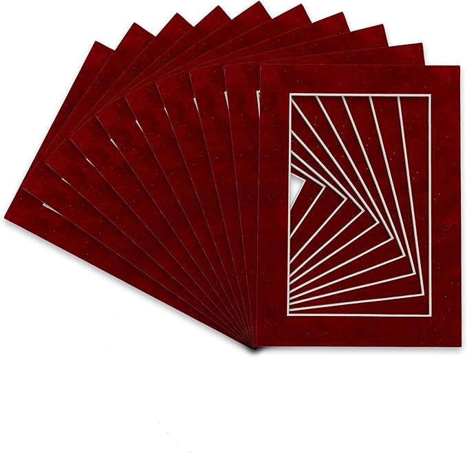 Pack of TEN 11x14 Mats Bevel Cut by Poster+Palooza