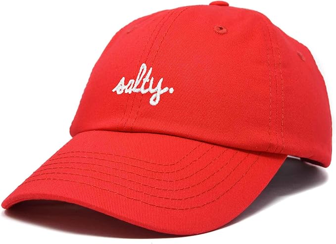 DALIX Salty Embroidered Cotton Beach Baseball Cap Adjustable Dad Hat Womens