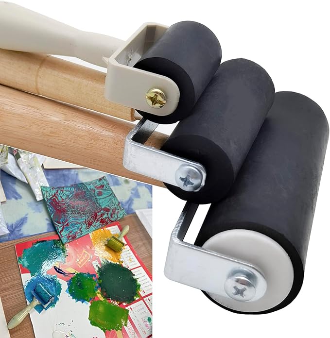 HRJZF 6 Pack Rubber Brayer Roller - Image 5