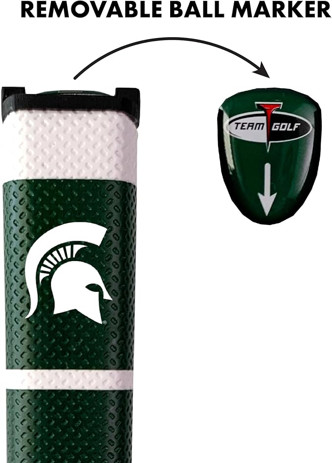 Team Golf NCAA Golf Putter Grip with Removable Gel Top Ball Marker, Durable Wide Grip & Easy to Control