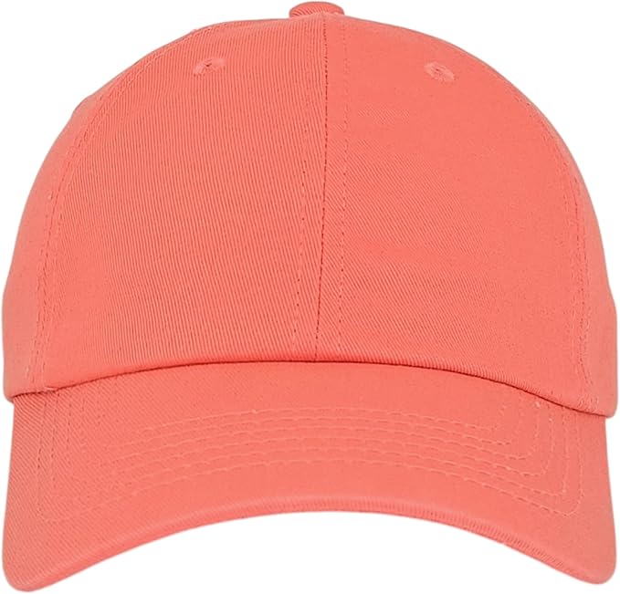 Classic Dad Hat Cotton, Low-Profile Plain Baseball Cap, Adjustable, Breathable and Packable